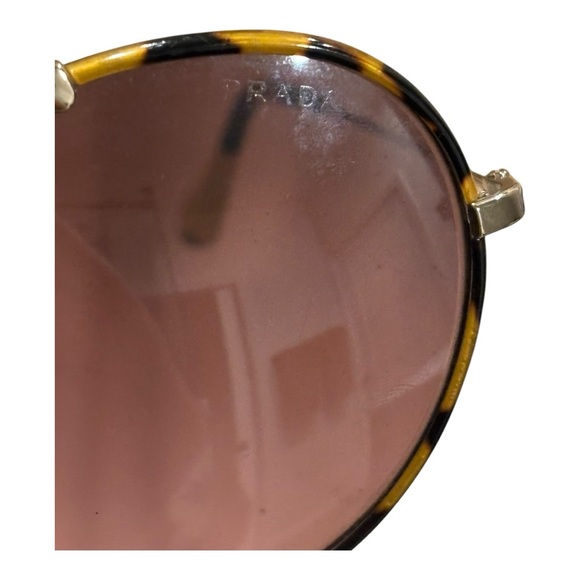 Prada Tortoise Shell Aviator Sunglasses - Picture 2 of 5